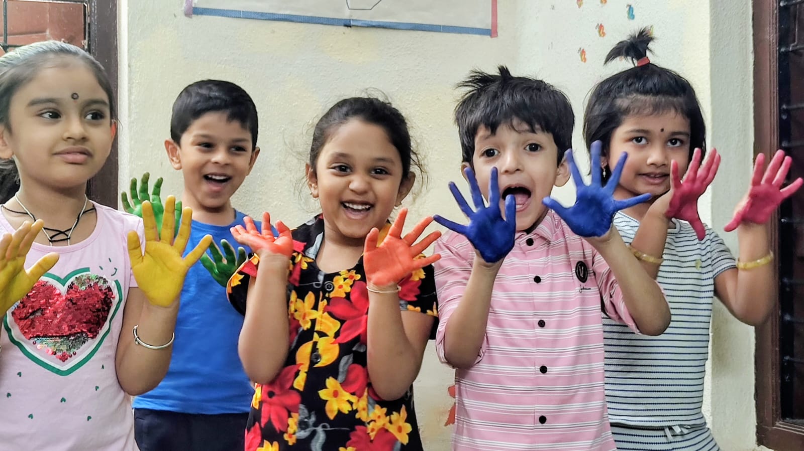 Creative expression and art activities at Tag Play School Hyderabad