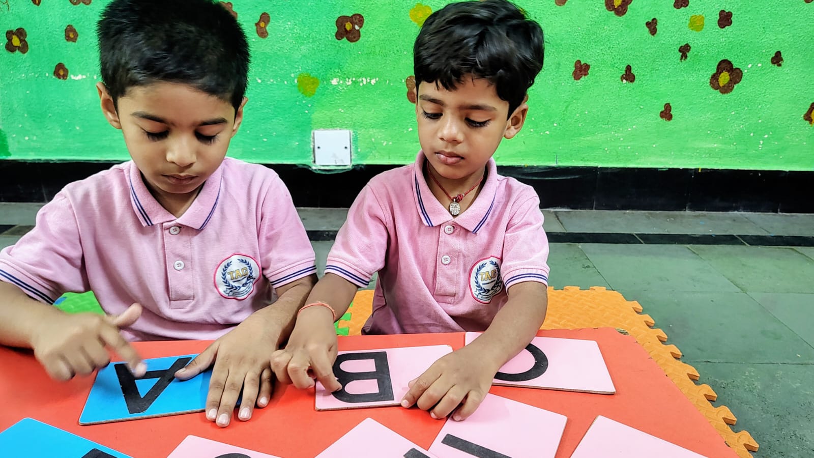 Children learning together at Tag Play School Hyderabad