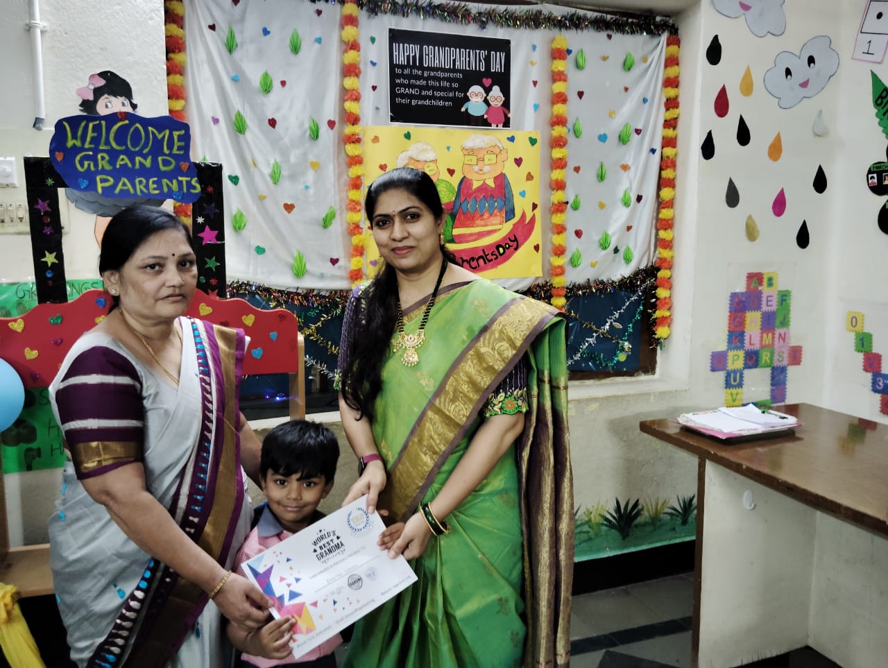 Special grandparents day event at Tag Play School Hyderabad