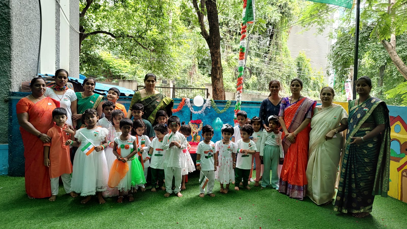 Independence Day celebration at Tag Play School Masab Tank Hyderabad
